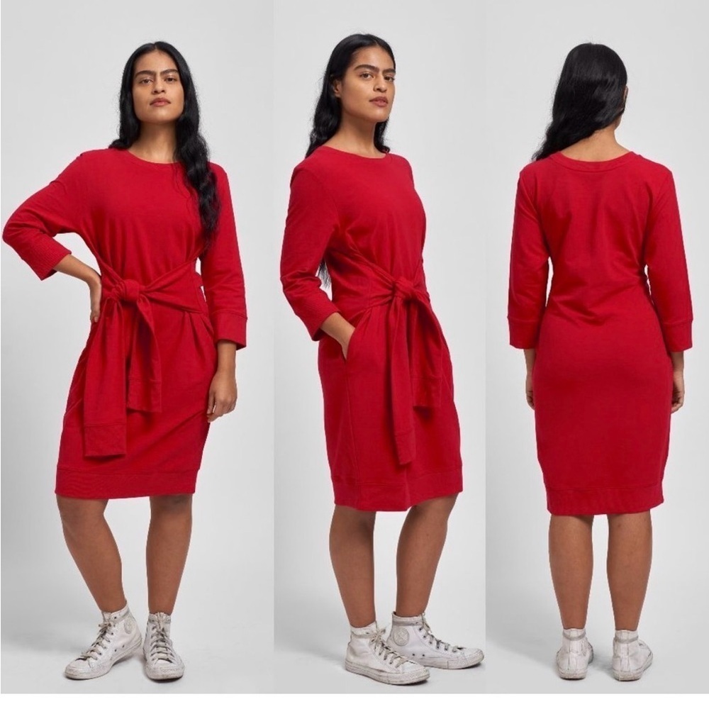 NWT Universal Standard Misa Sweatshirt Dress Barbados Cherry Size 4XS
